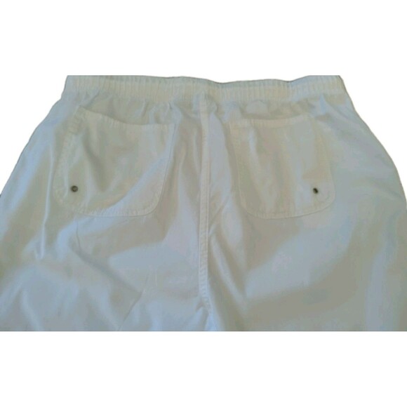 Jenny Buchanan Pants Size 16 White Cotton Capri Pockets - Picture 6 of 8